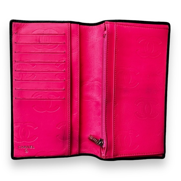 Chanel Lambskin Long Bi-Fold Wallet authentic - Picture 8 of 13